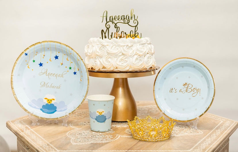 Aqeeqah Mubarak Acrylic Cake Topper