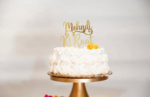 Mehndi Ki Raat Acrylic Cake Topper